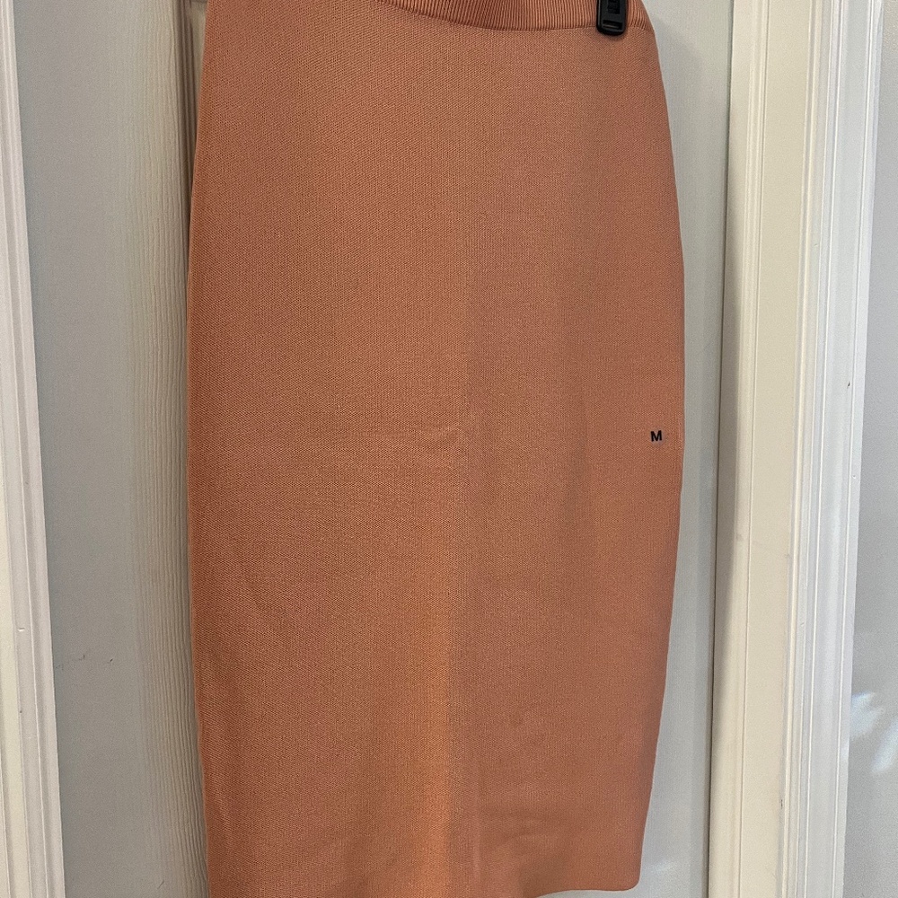 NWT NY&C dark peach pencil skirt size medium